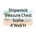 Shipwreck Treasure Chest Scene 4'Wx6'H